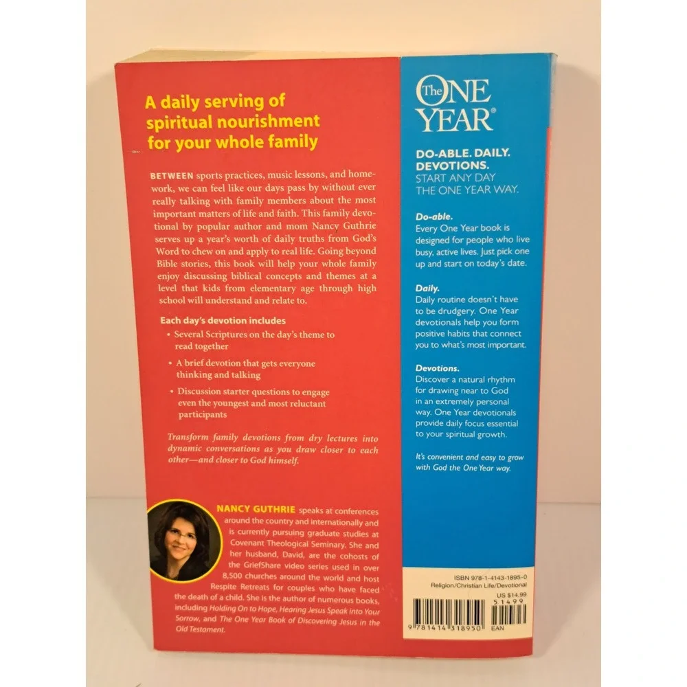One Year of Dinner Table Devotions Nancy Guthrie Family Discussion Starters Book